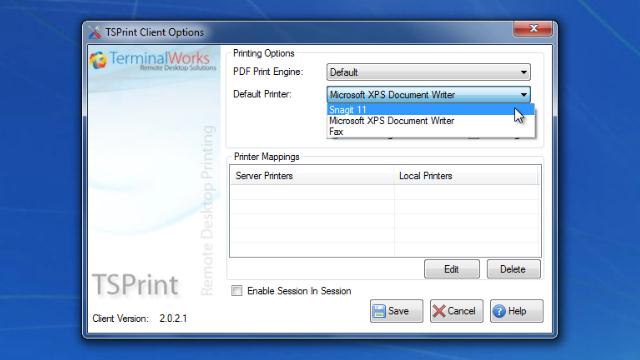 الصور · TSPrint الخادم 3.2.0.7