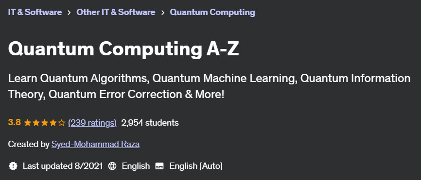 Pictures · Udemy — Quantum Computing A-Z 2021-8