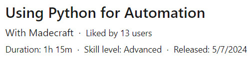 Pictures · Using Python for Automation 2024-5