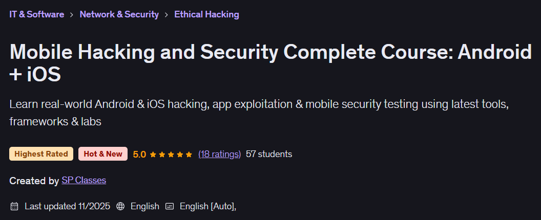 Pictures · Udemy — Mobile Hacking and Security Complete Course: Android + iOS 2025-11