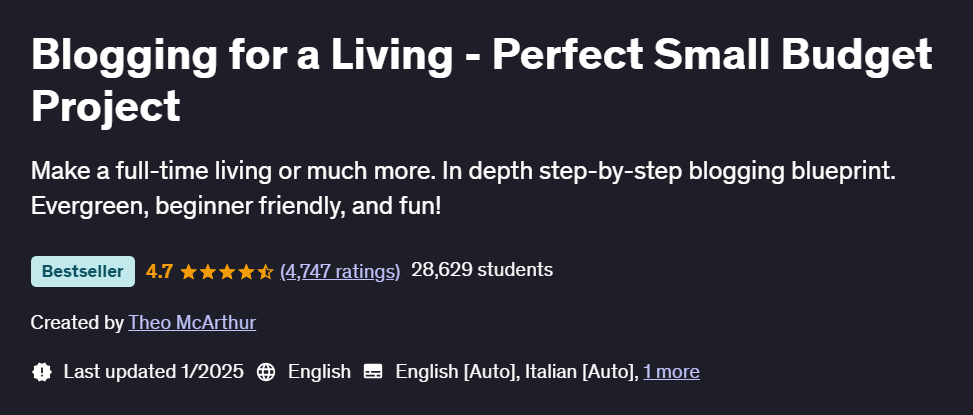 Pictures · Blogging for a Living – Perfect Small Budget Project 2025-1