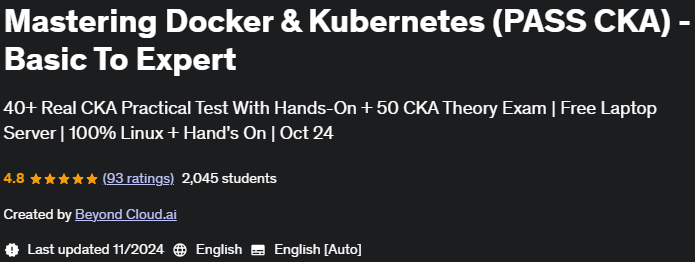 चित्र · मास्टर Docker & Kubernetes (PASS CKA) - विशेषज्ञ के लिए आधार 2024-10