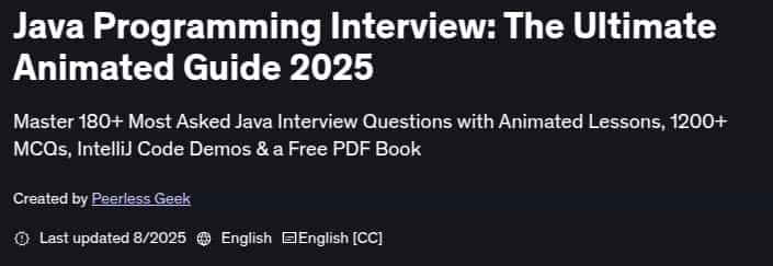 Pictures · Udemy — Java Programming Interview: The Ultimate Animated Guide 2025 2025-8