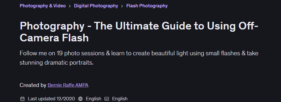 Pictures · Photography – The Ultimate Guide to Using Off-Camera Flash 2020-12