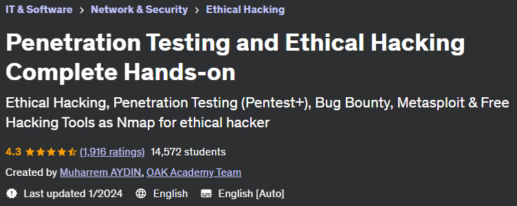 Pictures · Udemy — Penetration Testing and Ethical Hacking Complete Hands-on 2023-3