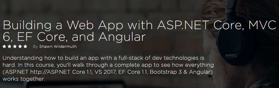 Pictures · Building a Web App with ASP.NET Core, MVC 6, EF Core, and Angular 2017
