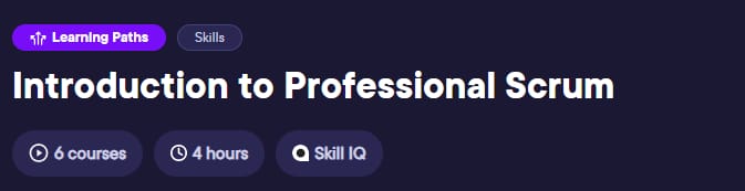 Pictures · Pluralsight — Learning Path – Introduction to Professional Scrum 2023-10