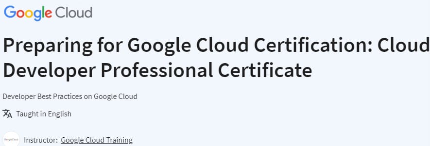 Pictures · Coursera — Preparing for Google Cloud Certification: Cloud Developer Professional Certificate 2024-2