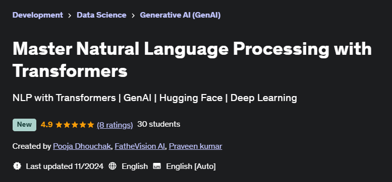 Pictures · Udemy — Master Natural Language Processing with Transformers 2024-11