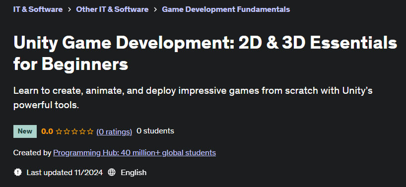 Pictures · Unity Game Development: 2D & 3D Essentials for Beginners 2024-10