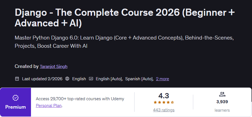 图片 · Django 完整的课程 2026 (初学者 + 先进者 + ) AI) 2026-2