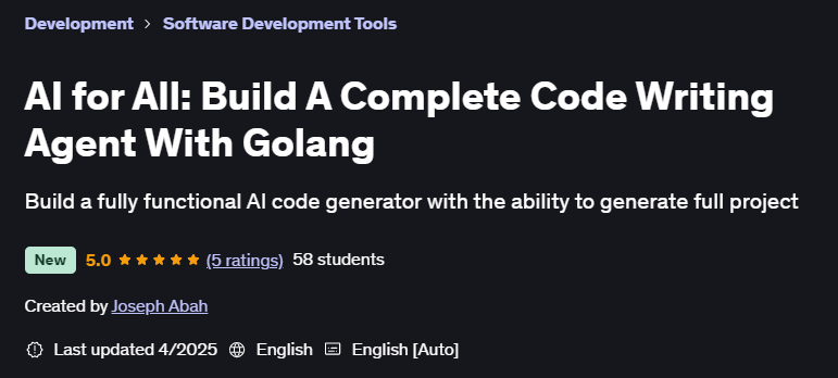 Pictures · Udemy — AI for All: Build A Complete Code Writing Agent With Golang 2025-1