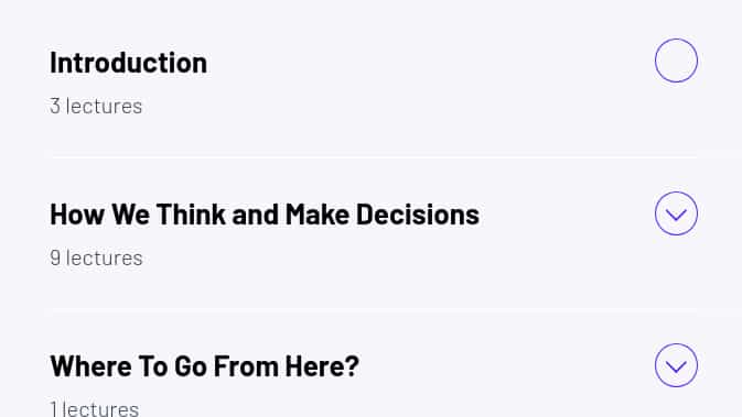 Course topics · ZeroToMastery – Learning to Make Better Decisions [Decision-Making] 2025-4