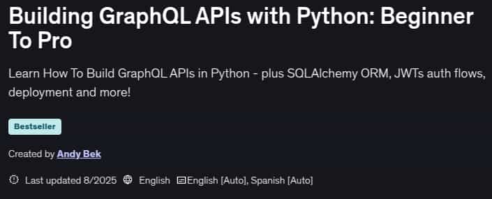 Pictures · Udemy — Building GraphQL APIs with Python: Beginner To Pro 2025-8