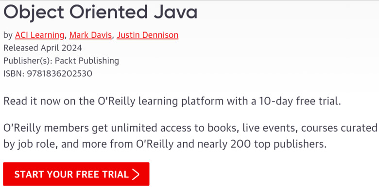 Pictures · Oreilly – Object Oriented Java 2020-4