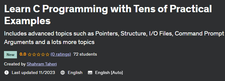 Pictures · Udemy — Learn C Programming with Tens of Practical Examples 2023-10