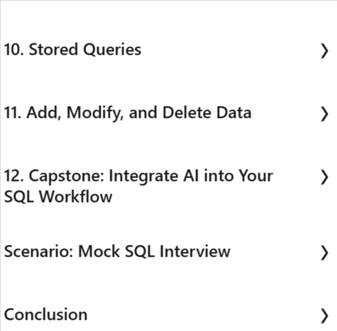 Kursthemen · LinkedIn – SQL Essential Training: Query, Analyse und Explore Relational Data 2026-8