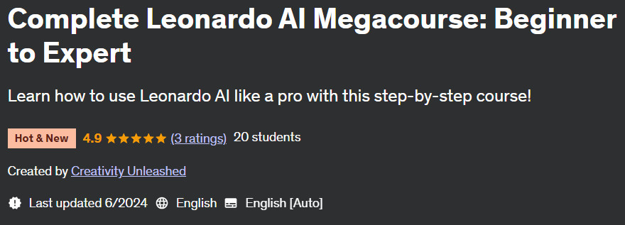 Pictures · Complete Leonardo AI Megacourse: Beginner to Expert 2024-6