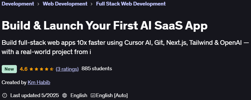 Pictures · Udemy — Build & Launch Your First AI SaaS App 2025-3