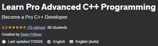 Pictures · Udemy — Learn Pro Advanced C++ Programming 2023-8