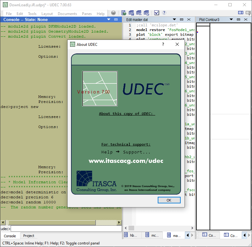 Pictures · UDEC 7.00.63 x64