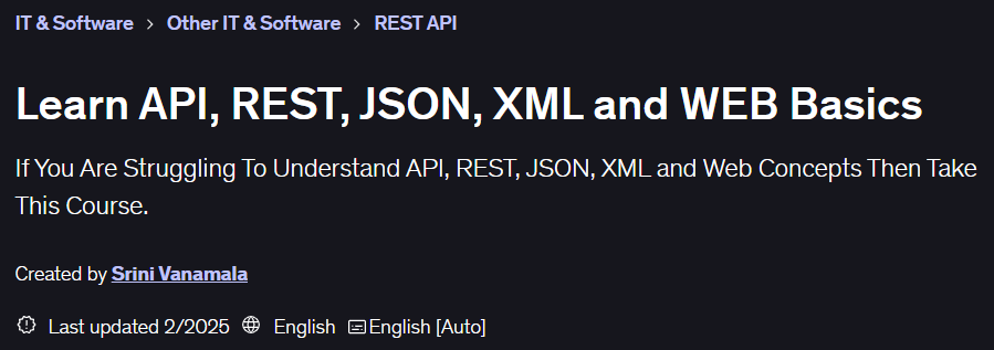 이미지 · 배우기 API, REST, JSON, XML 및 WEB 기본 2025-2
