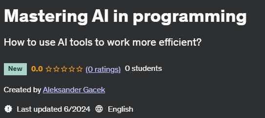 Pictures · Mastering AI in programming 2024-6