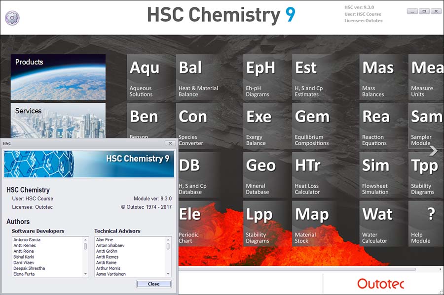 Pictures · Outotec HSC Chemistry 9.5.1.5