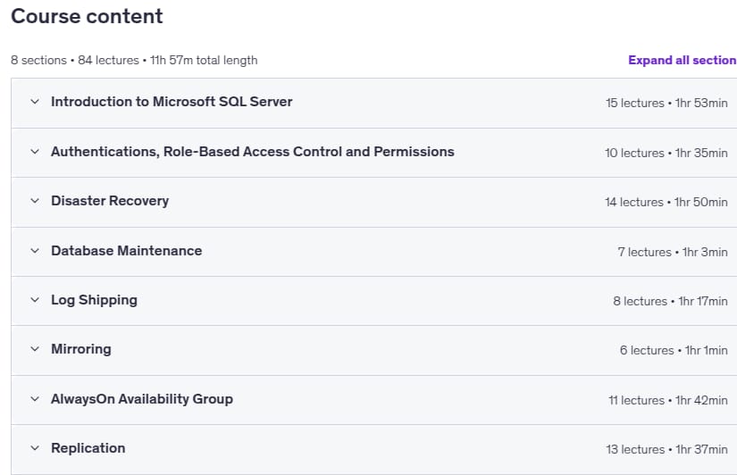 Kursthemen · umfassende SQL Serververwaltung Teil 1 2024-12