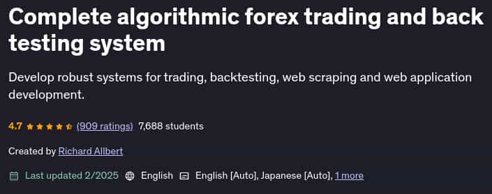 Pictures · Udemy — Complete algorithmic forex trading and back testing system 2025-2