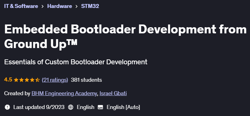 Pictures · Udemy — Embedded Bootloader Development from Ground Up™ 2023-9