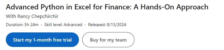 Pictures · LinkedIn — Advanced Python in Excel for Finance: A Hands-On Approach 2024-8