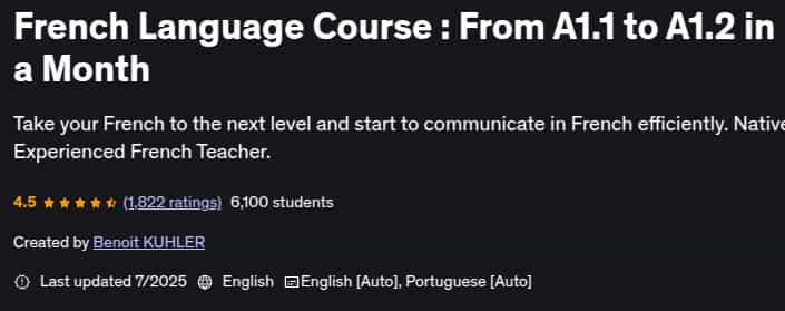 Pictures · French Language Course : From A1.1 to A1.2 in a Month 2025-7