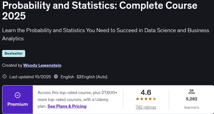 Pictures · Udemy — Probability and Statistics: Complete Course 2025 2025-10