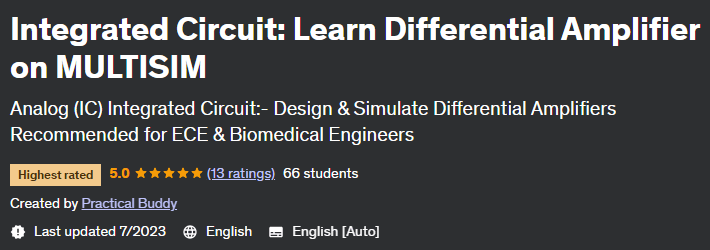 Pictures · Udemy — Integrated Circuit: Learn Differential Amplifier on MULTISIM 2023-7