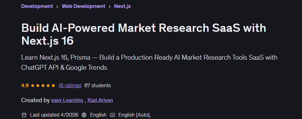 Bilder · bauen AI-Powered Market Research SaaS mit Next.js 16 2026-4