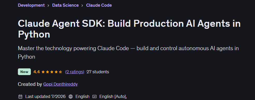 이미지 · Claude 에이전트 SDK: 건설 생산 AI 에이전트 In Python 2026-6