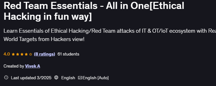 Imágenes · Red Team Essentials - Todo en uno[editar editar la ficha] 2025-4