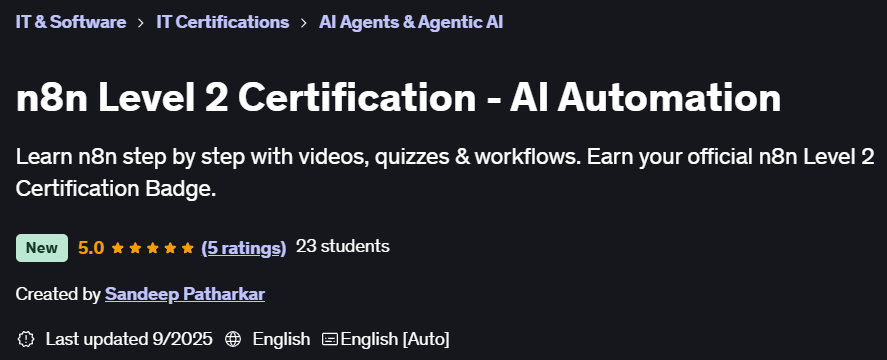 Pictures · Udemy — n8n Level 2 Certification – AI Automation 2025-9