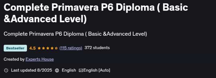Pictures · Udemy — Complete Primavera P6 Diploma ( Basic &Advanced Level) 2025-8