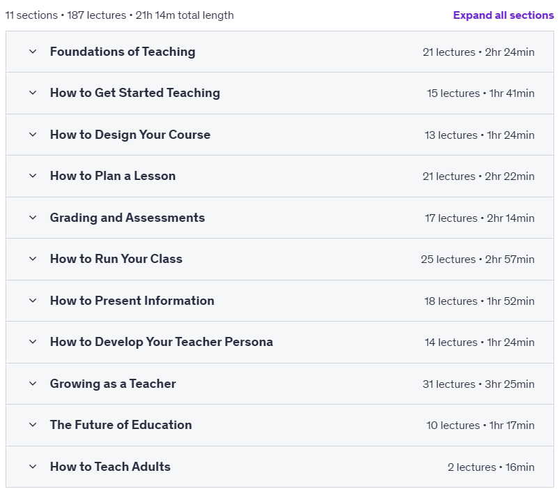 Course topics · How to Teach Adults 2024-10
