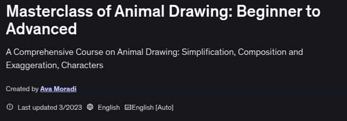 Pictures · Udemy — Masterclass of Animal Drawing: Beginner to Advanced 2023-3