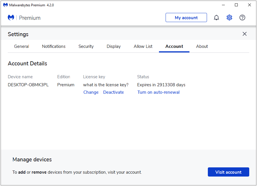 Изображения · Мальваребиты Premium 5.1.2.109 / 3.5.26 macOS