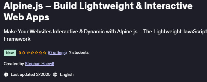 الصور · Alpine.js – بناء تطبيقات الويب الضوئية والتفاعلية 2025-2
