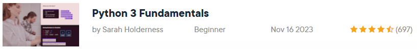 Pictures · Pluralsight — Python 3 Fundamentals 2023-11