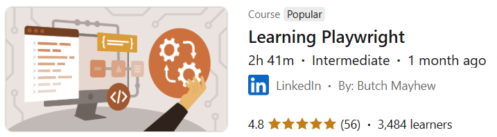 Pictures · LinkedIn — Learning Playwright 2024-11