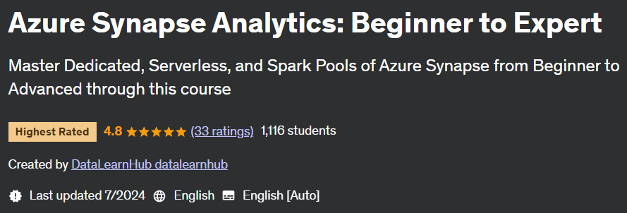 Pictures · Udemy — Azure Synapse Analytics: Beginner to Expert 2024-7