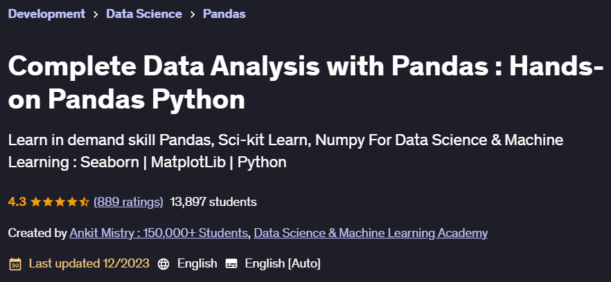 Pictures · Complete Data Analysis with Pandas : Hands-on Pandas Python 2023-12