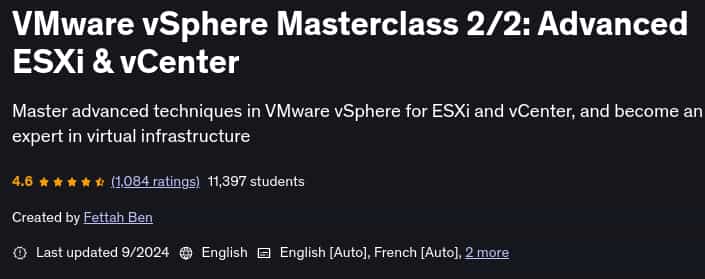 Pictures · Udemy — VMware vSphere Masterclass 2/2: Advanced ESXi & vCenter 2024-9