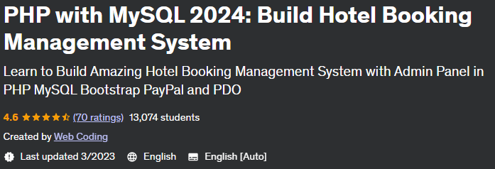 Pictures · Udemy — PHP with MySQL 2024: Build Hotel Booking Management System 2023-4